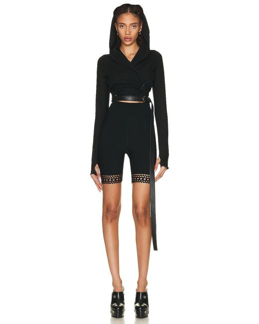 Alaïa Black Alaïa Wrap Top