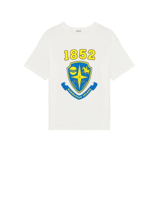Bode Blue Crest Boxy Tee for men
