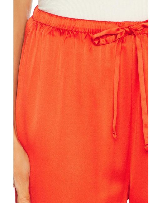ÉTERNE Red Brody Silk Pant