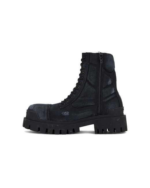 Balenciaga Black Combat Strike Boot for men