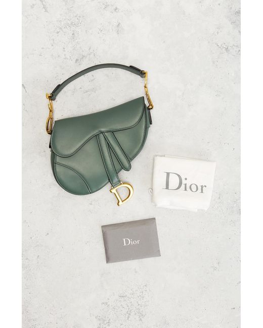 Dior Green Saddle Bag