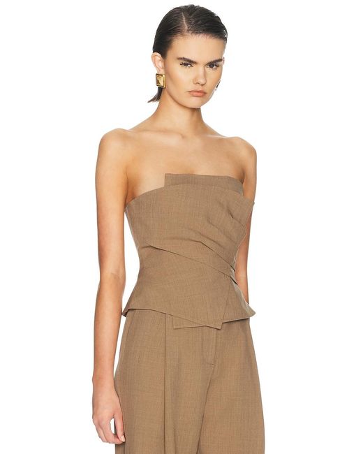 The Sei Multicolor Wrap Bustier Top