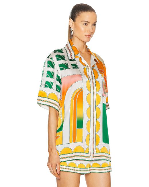 Casablancabrand Multicolor Short Sleeve Shirt