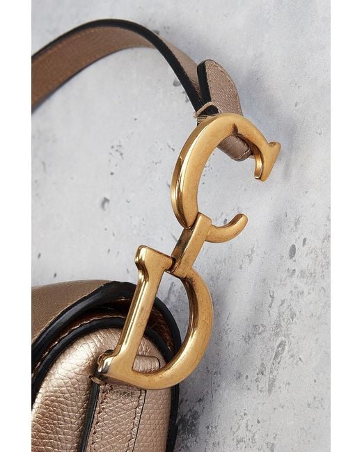 Dior Natural Mini Saddle Bag