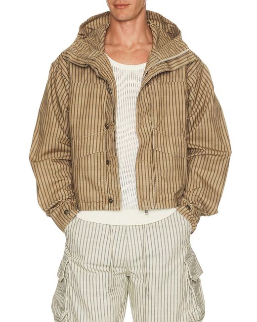 424 Natural Cropped Parka for men