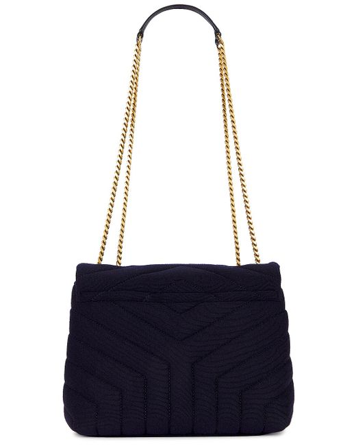 Saint Laurent Blue Small Loulou Chain Bag