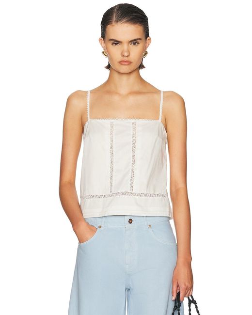 Staud White Corinna Top