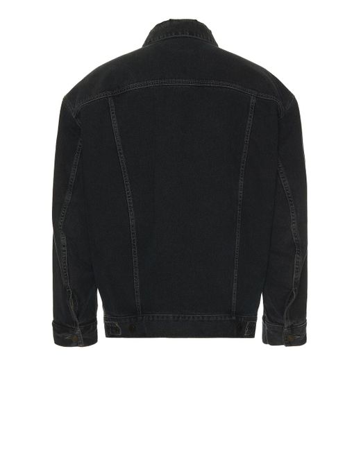 Saint Laurent Black Egg Shape Denim Jacket for men