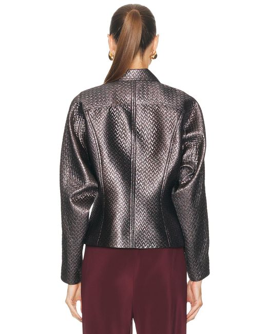 The Sei Brown Double Zip Fitted Jacket