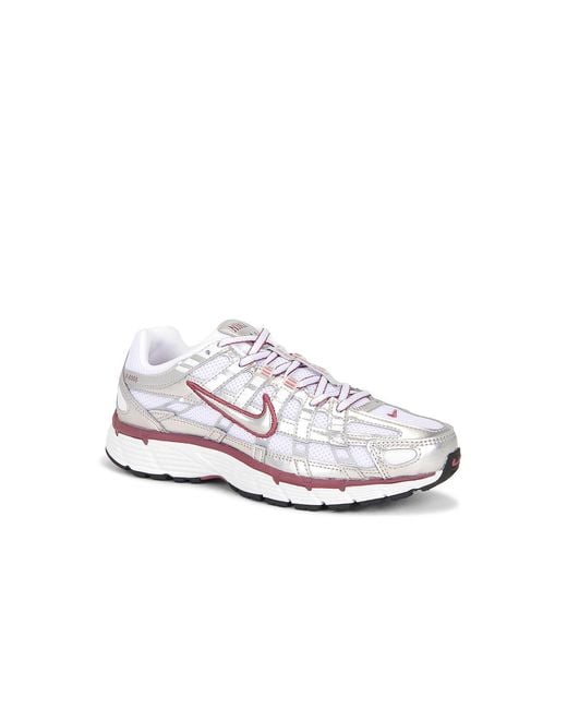 Nike White P-6000 Sneaker