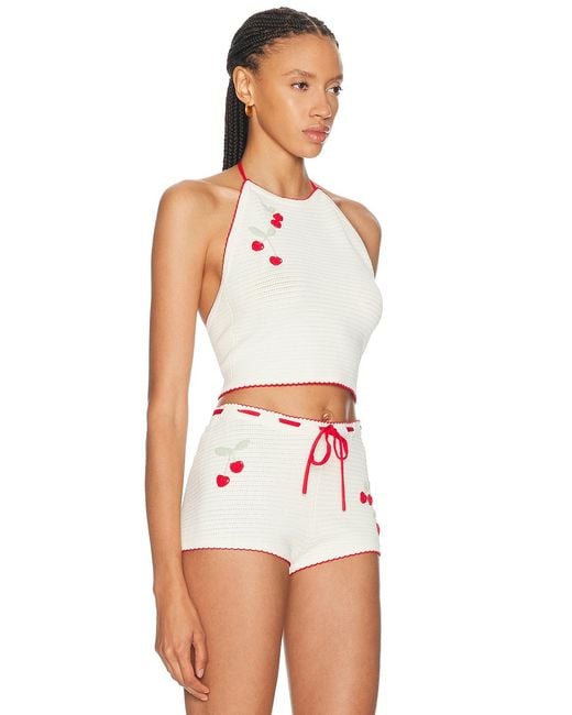 LoveShackFancy White Avanyah Top