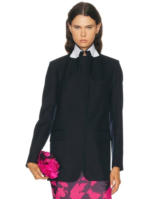 Dries Van Noten Blue Blanchet Jacket