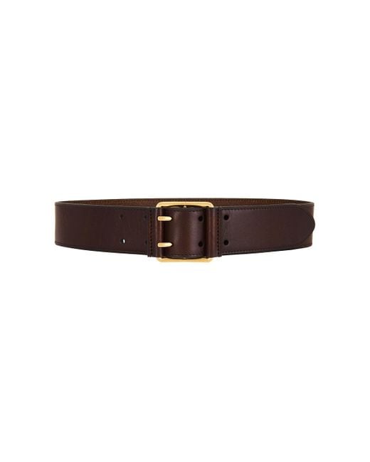 Saint Laurent Brown Large Motorcycle Belt