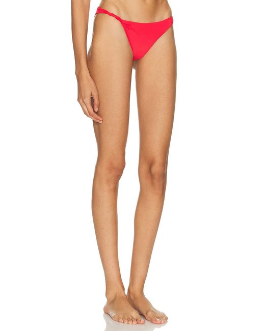 Ziah Orange Twisted Side Bikini Bottom