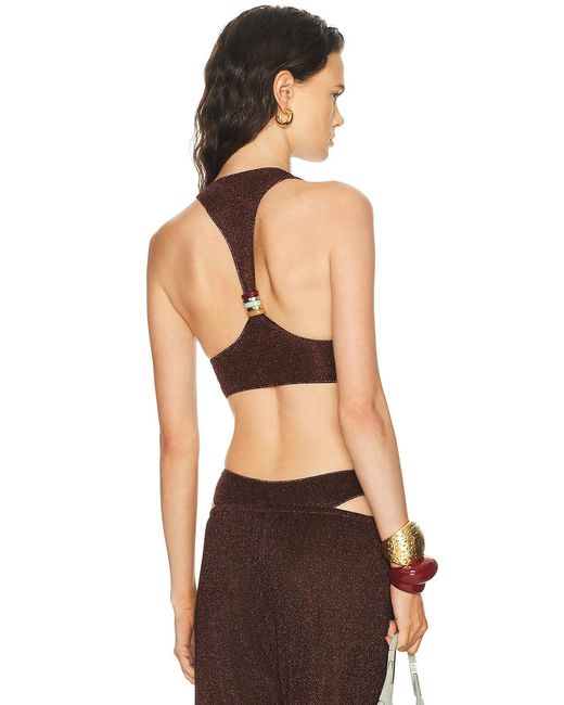 Oseree Black Lumiere Multi Ring Top