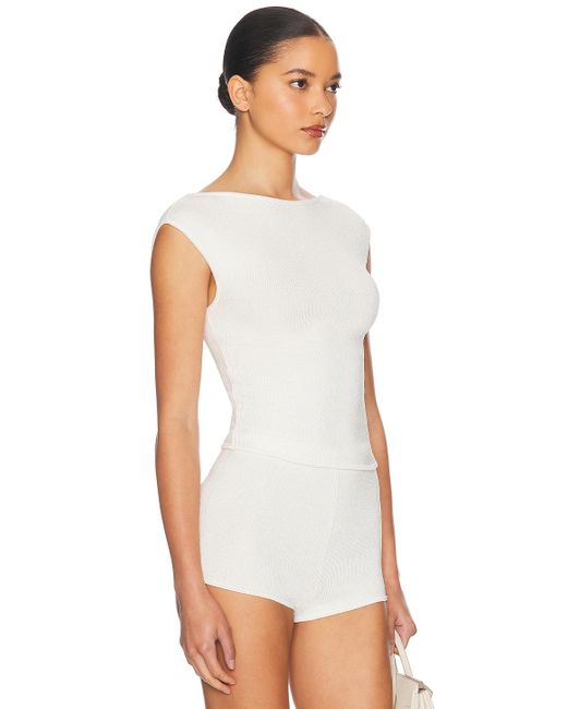 Helsa White Celestine Top
