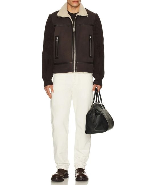 Mackage Black Jonathan Suede Full Zip Jacket for men