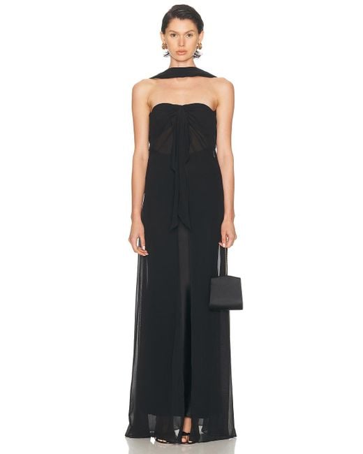 Christopher Esber Women's Blue Reverse Halter Silk Dress - coffeafoods.com