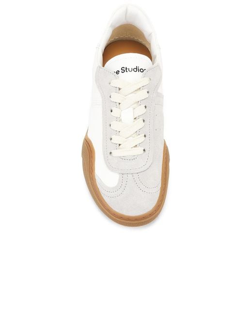 Acne White Bars W Low Sneaker