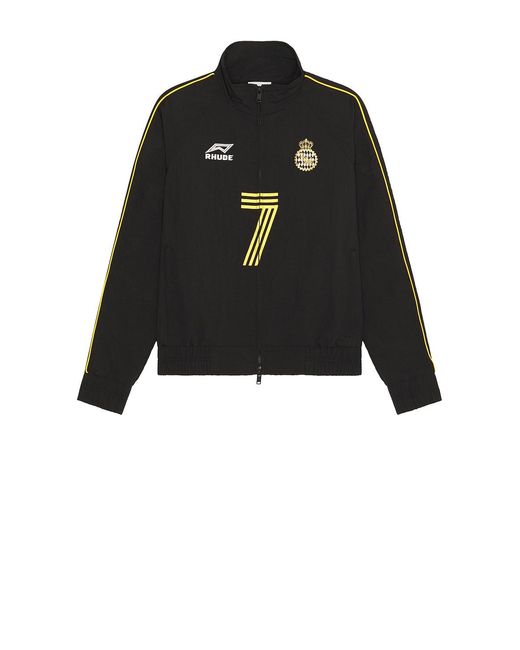 Rhude Black Lago Track Jacket for men