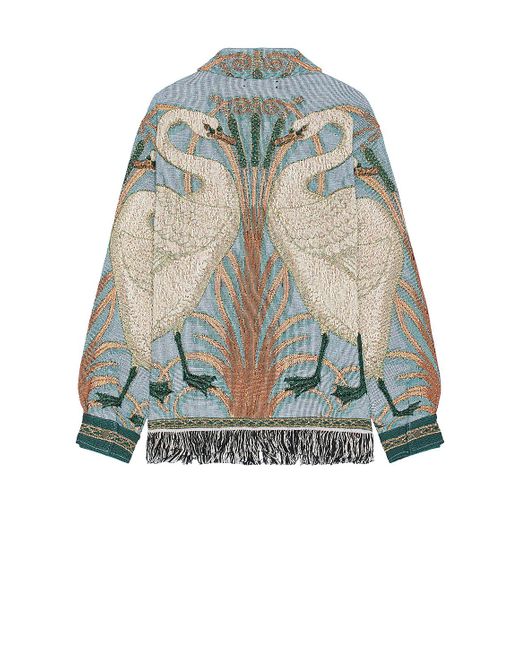 Amiri Multicolor Swan Tapestry Overshirt for men