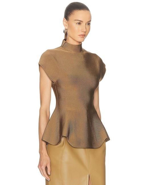 Khaite Brown Andra Top