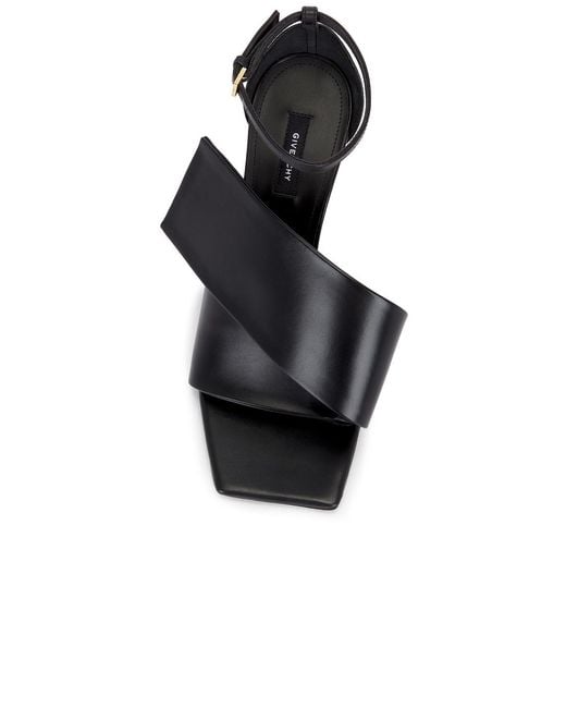Givenchy Black Twisted Ribbon Sandal
