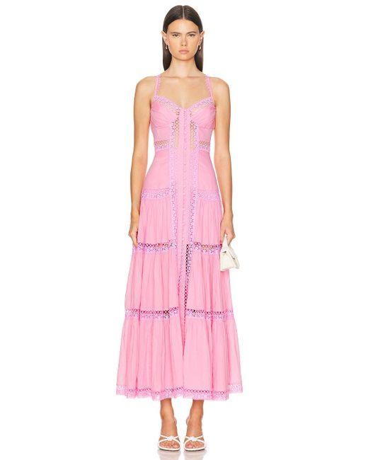 Charo Ruiz Pink Ardele Long Dress