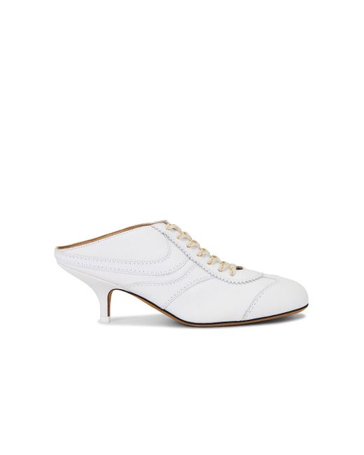 Dries Van Noten White Sneaker Mule