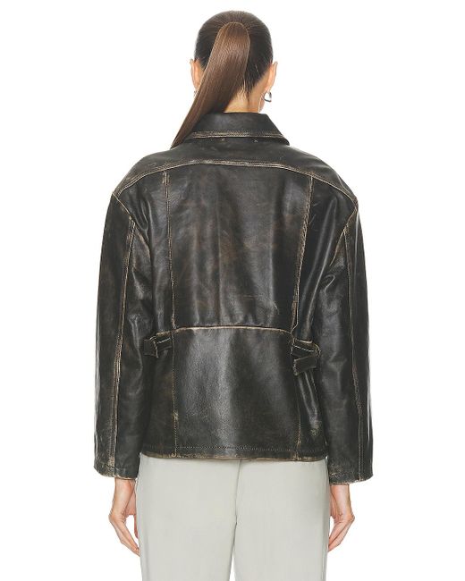 Golden Goose Deluxe Brand Black Journey Nappa Leather Jacket