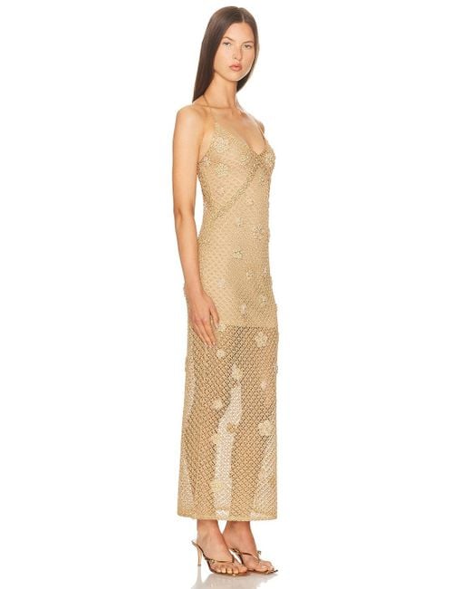 LoveShackFancy Metallic Vreya Dress