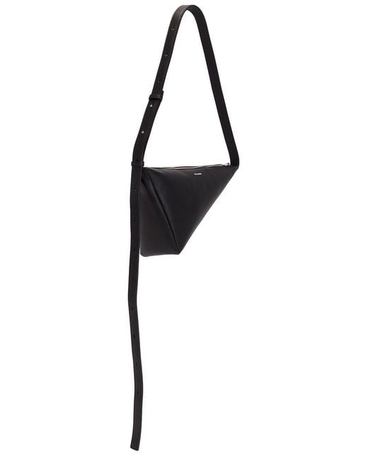 Jil Sander Black Triangle Crossbody for men