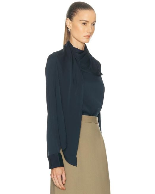 SRG Blue Celeste Silk Top