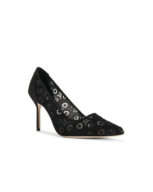 Manolo Blahnik Black Bbla 90 Pump