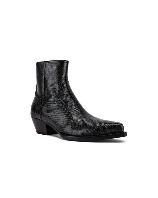 Saint Laurent Black Lukas Zip Boots for men