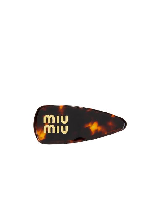 Miu Miu Hair Clip in Black Lyst