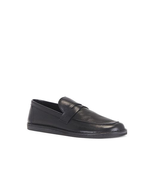 The Row Black Cary Loafer