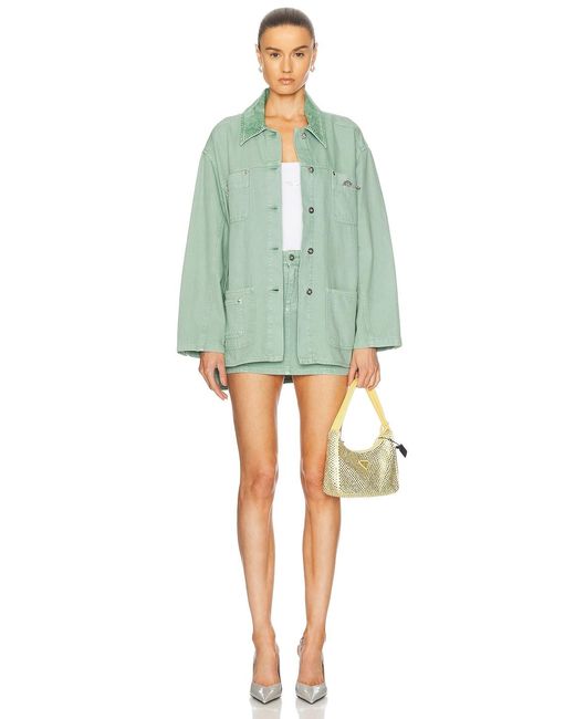 Blumarine Green Denim Jacket