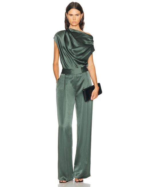 The Sei Green Draped Top