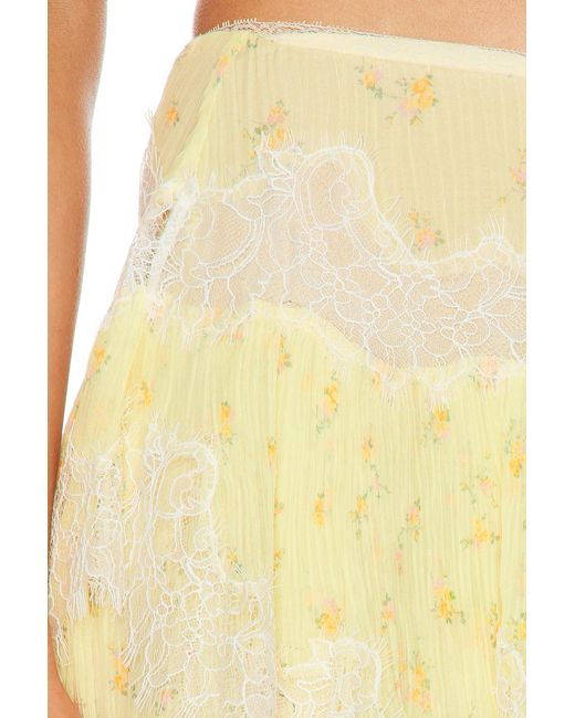 LoveShackFancy Yellow Kellison Skirt