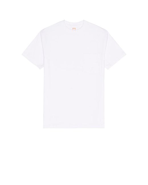 Beams Plus White 2 Pack Pocket Tee for men
