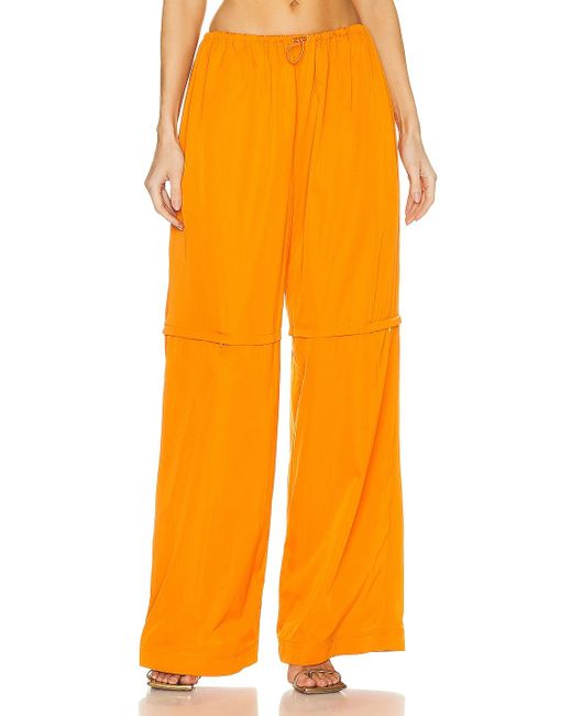 LAPOINTE Zipper Knee Pant in Orange Lyst