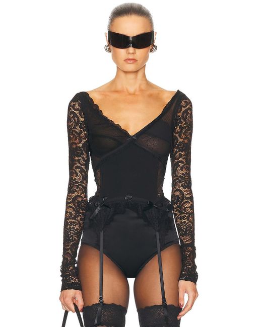 Balenciaga Black Lingerie Top