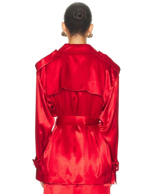 Ferragamo Red Double Breasted Jacket
