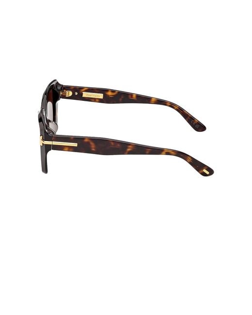 Tom Ford Brown Square Sunglasses