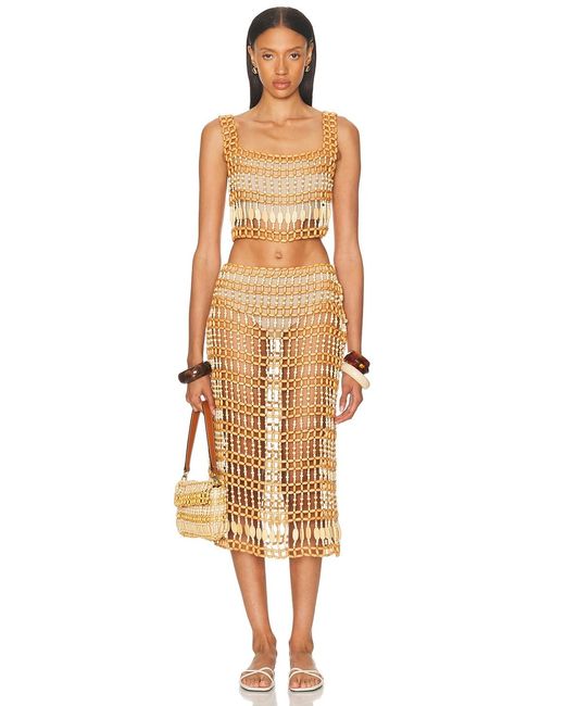 Staud Natural Abaco Skirt