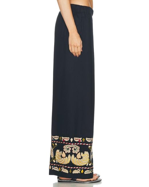 Bode Blue Feather Runner Pant