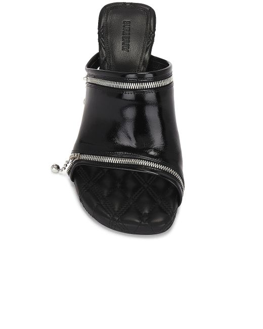 Burberry Black Peep Sandal