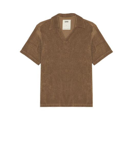 Oas Brown Serif Polo for men