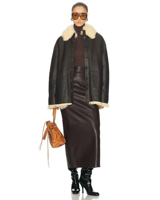 Acne Black Lessora Leather Jacket